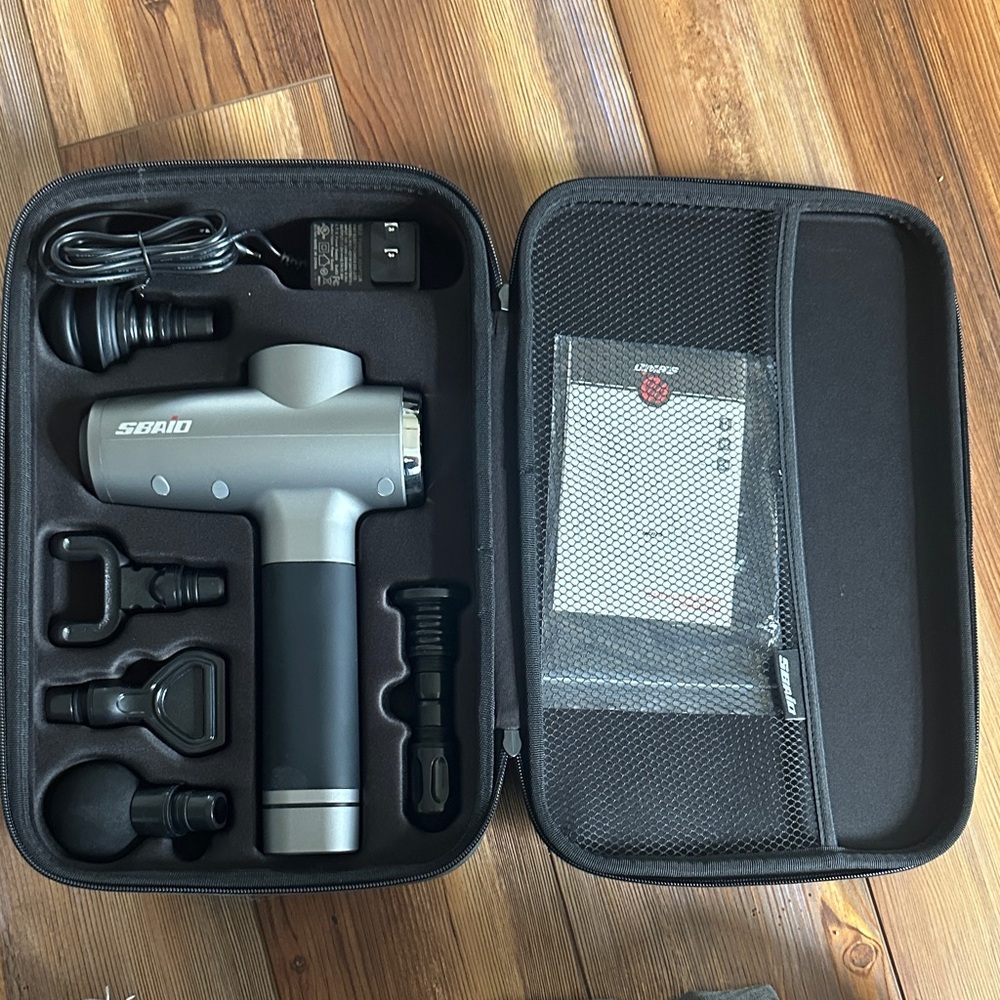 SBAID Percussion Massage Gun in Gunmetal Gray